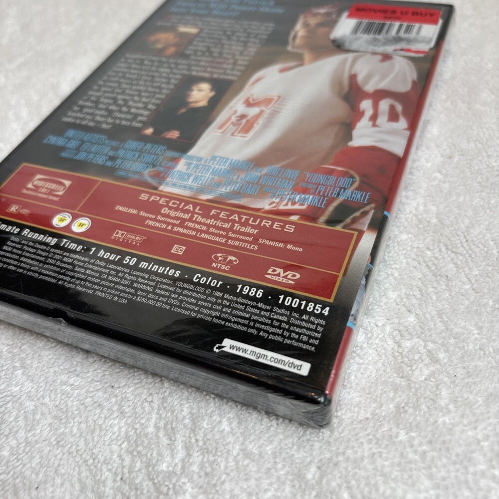 Youngblood DVD 2001 MGM Rob Lowe Patrick Swayze Keanu Reeves BRAND NEW SEALED - Picture 8 of 9